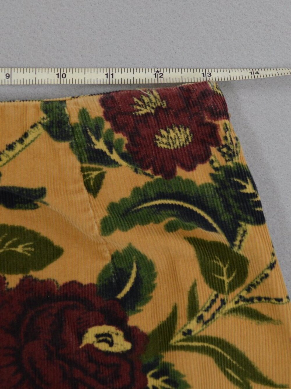 🌼 Bagatelle Floral Pencil Skirt Size 4 Yellow Cottagecore Midi - Picture 4 of 12